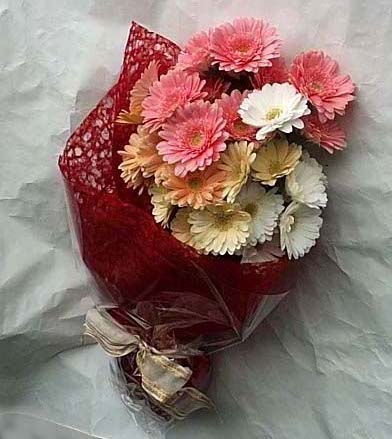 Ankara Balgat �i�ek�ilik g�rsel �r�n modeli Kar���k gerbera �i�ekleri buketi