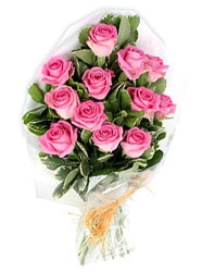 Ankara Balgat Ostim �i�ek g�nderimi firmas� �r�n�m�z  11 adet pembe g�lden buket �i�e�i