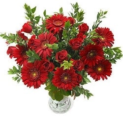Ankara Balgat Ba�lum �i�ek�i firma �r�n�m�z Camda g�ller ve gerberalar Ankara �i�ek g�nder firmas� �ahane �r�n�m�z 