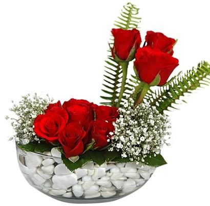 Ankara Balgat Etimesgut �i�ek�i firma �r�n�m�z Cam i�inde 11 g�l Ankara �i�ek g�nder firmas� �ahane �r�n�m�z 