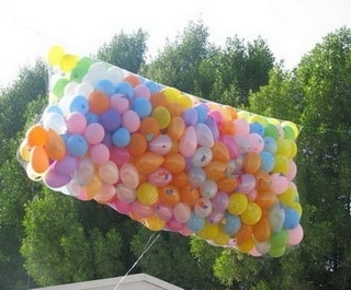 800 adet balonun fileden bo�alt�lmas� 