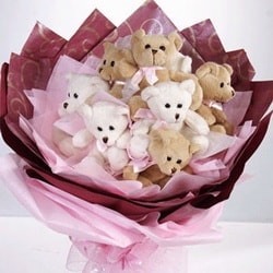11 adet ay�c�ktan g�rsel g�zel bir hediye ay� buket 