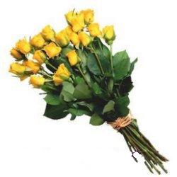 Ankara Balgat de farkl� bir �i�ek firmas� �r�n�  11 adet sar� g�llerden buket �i�e�i