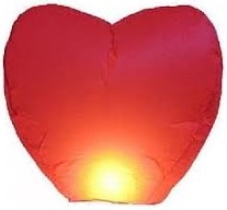 75 adet k�rm�z� kalp dilek balonu sky balon